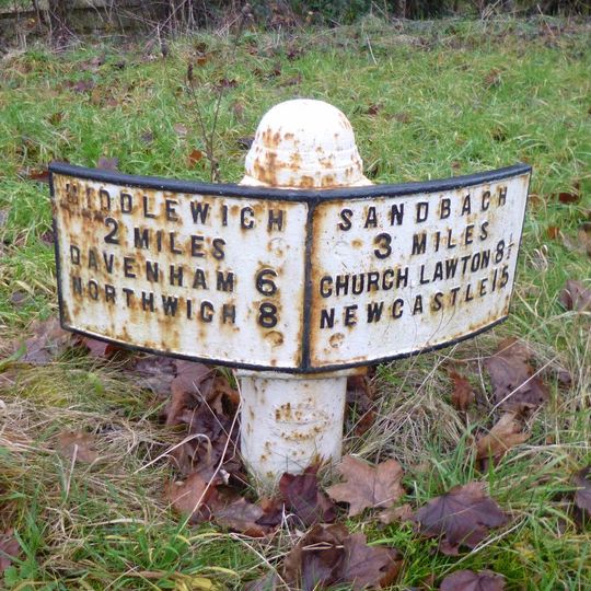 Milepost 200 metres south east of Tetton Lane junction