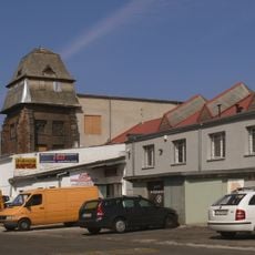 Wieża ciśnień w zespole fabryki Eternit