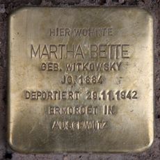 Stolperstein dedicated to Martha Bette