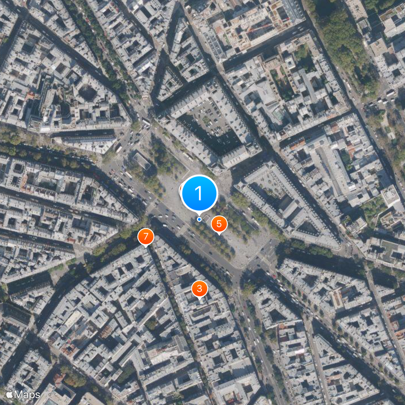 Place de la République Kaart