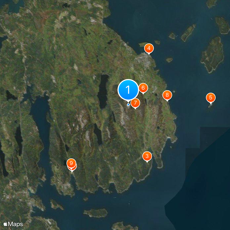 Montaña Cadillac Mapa