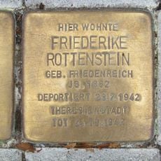 Stolperstein à la mémoire de Frederike Rottenstein