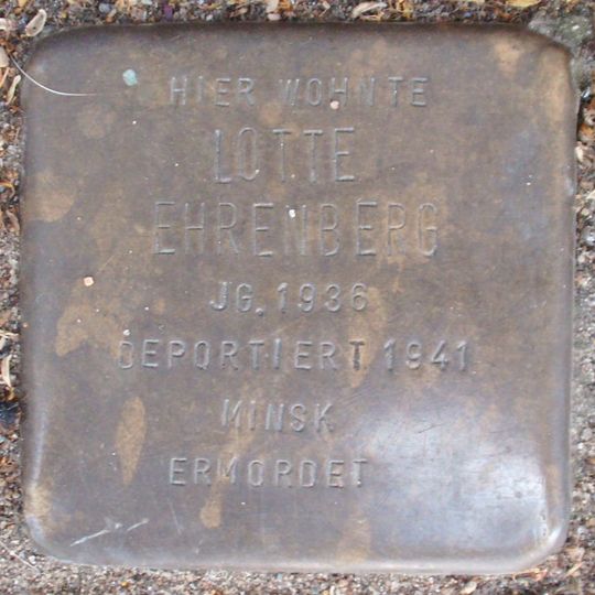 Stolperstein en memoria de Lotte Ehrenberg