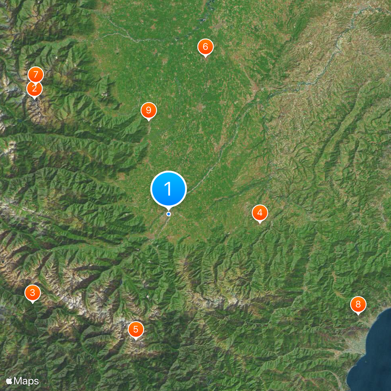 Province de Coni Carte