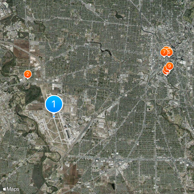 Lackland Air Force Base Map