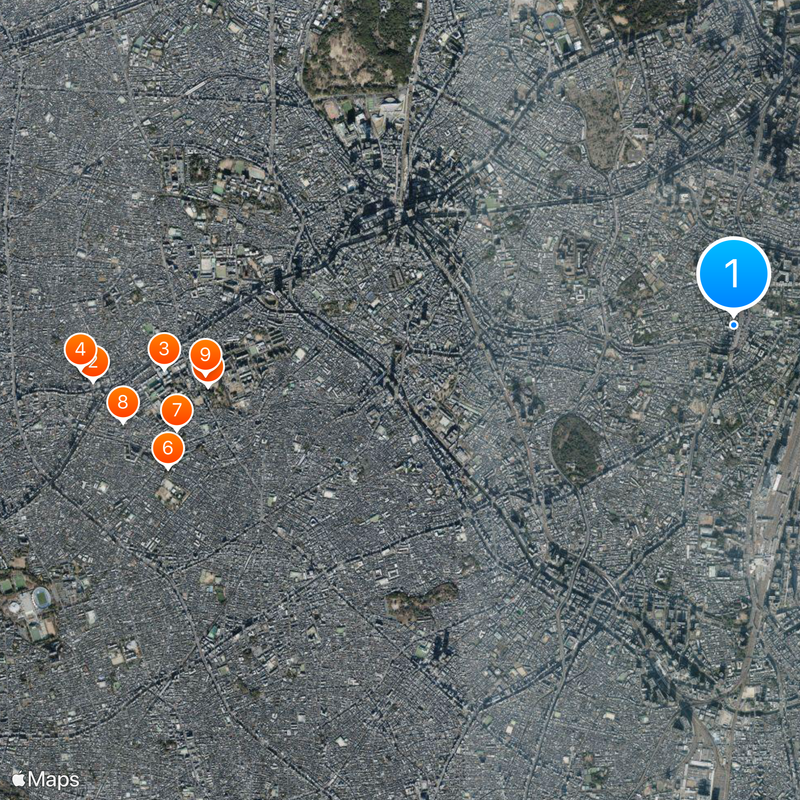 Temple University, Japan Campus Map