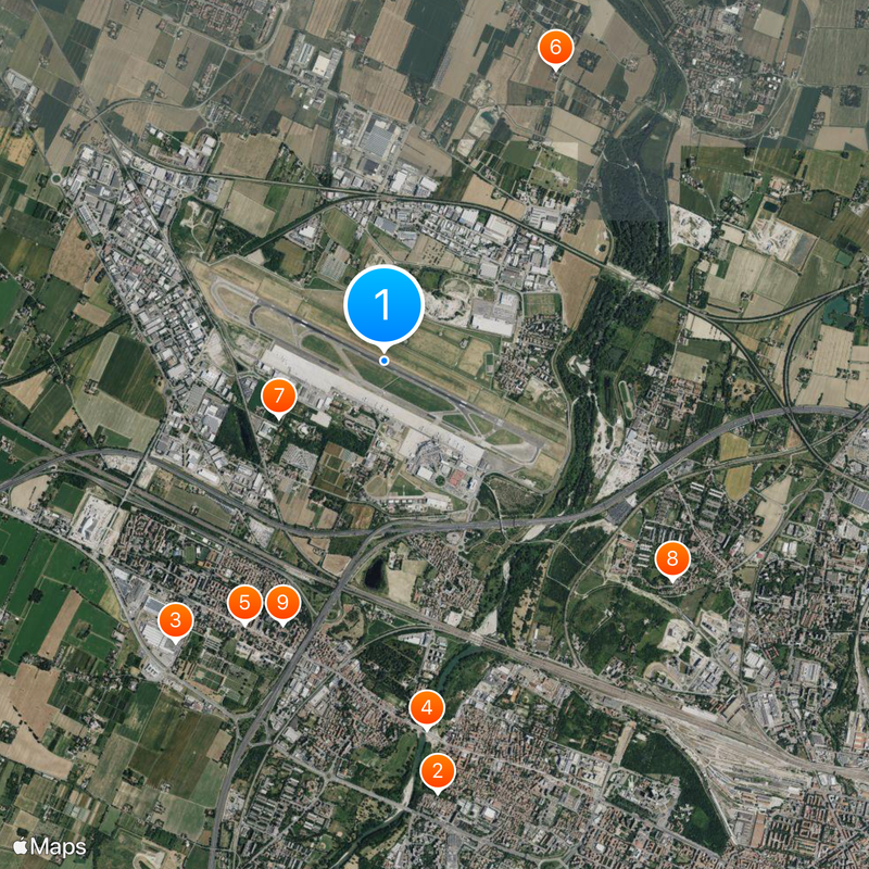 Bologna Guglielmo Marconi Airport Map