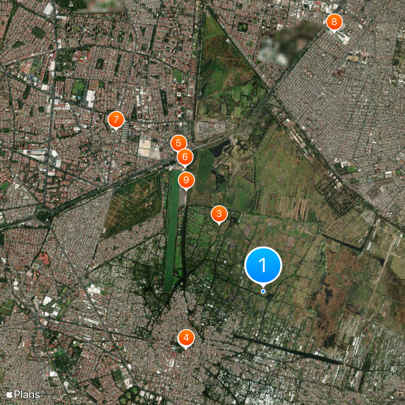 Isla de las Muñecas Carte