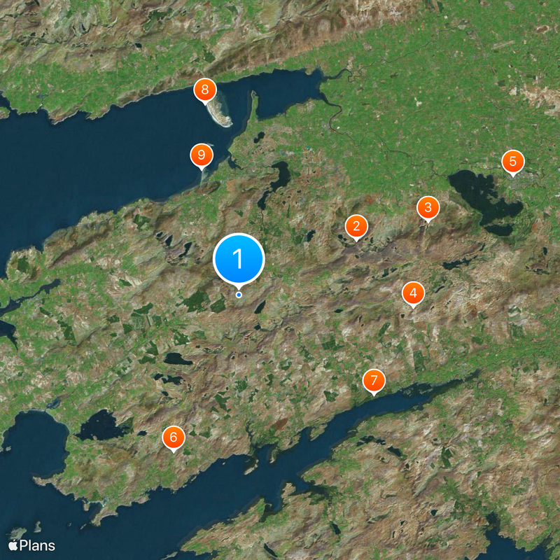 Ring of Kerry Map