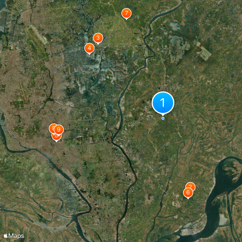 Taj Mahal Bangladesh Map