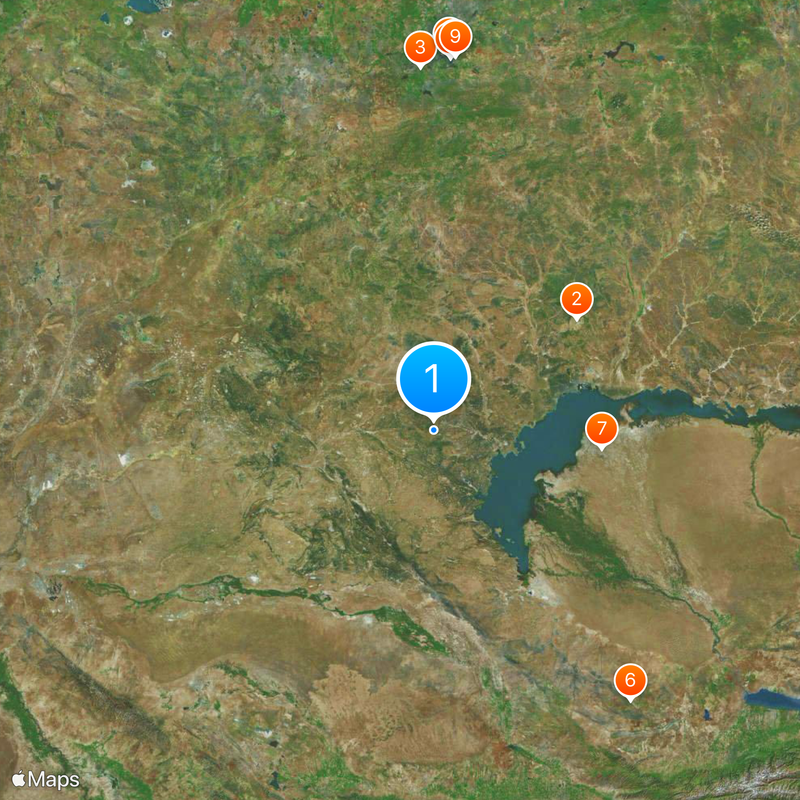 Sary Shagan Map