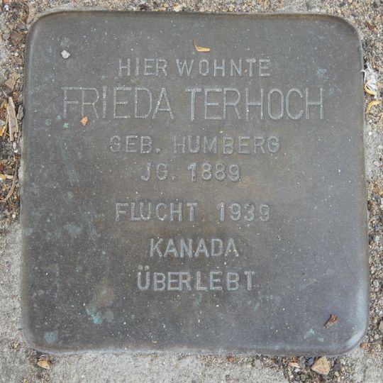 Stolperstein en memoria de Frieda Terhoch