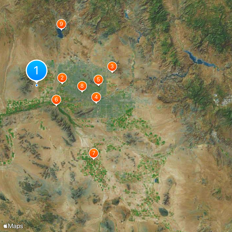 Maricopa County Karte