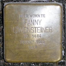 Stolperstein en memoria de Fanny Löwensteiner