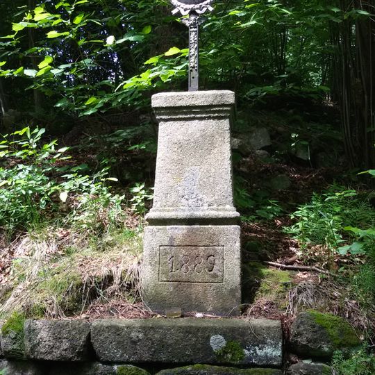 Wayside cross in Veveří