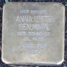 Stolperstein dedicated to Anna Lotte Benjamin