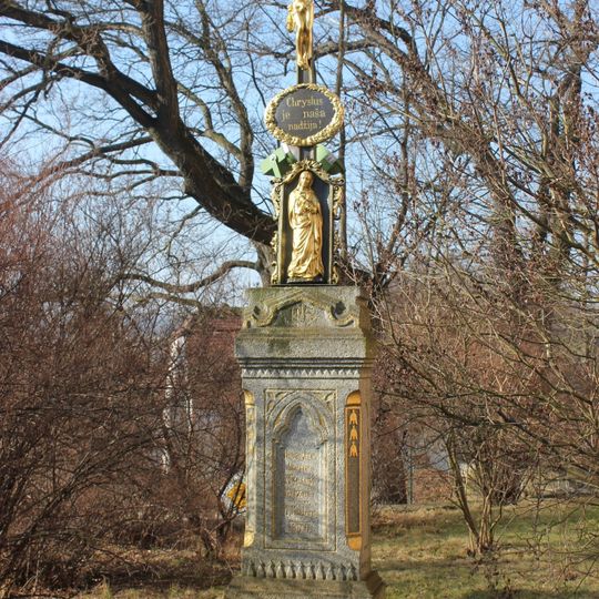 Betkreuz an der Nebelschützer Kirche