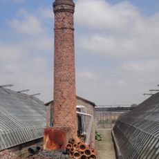 Tuindersbedrijf Sonnehoeck: ketelhuis op de zuidelijke hoek van het terrein