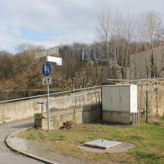 Anläufe einer Brücke Frankfurt