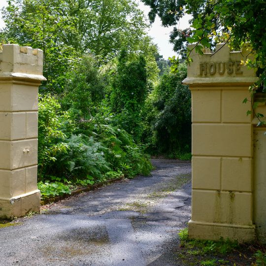 Gate Piers At Entrance To Rock House