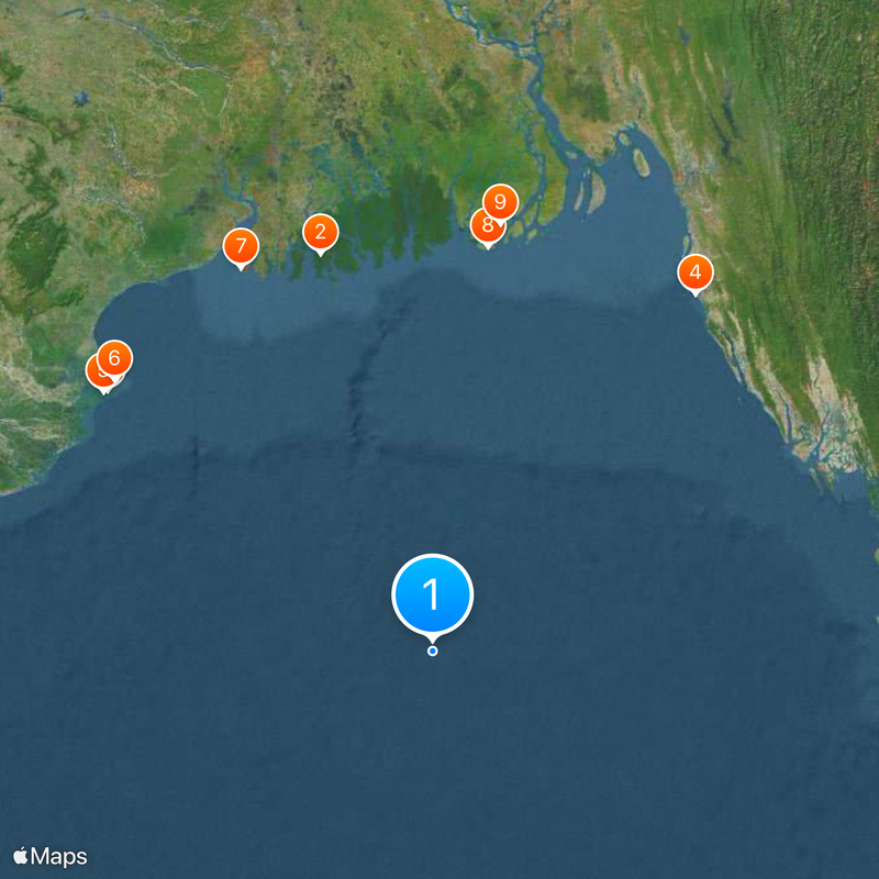 Bangladesh–India border Map