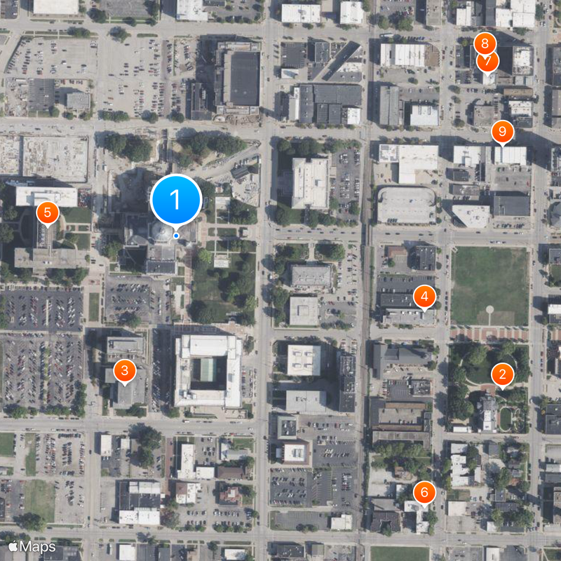 Illinois State Capitol Map