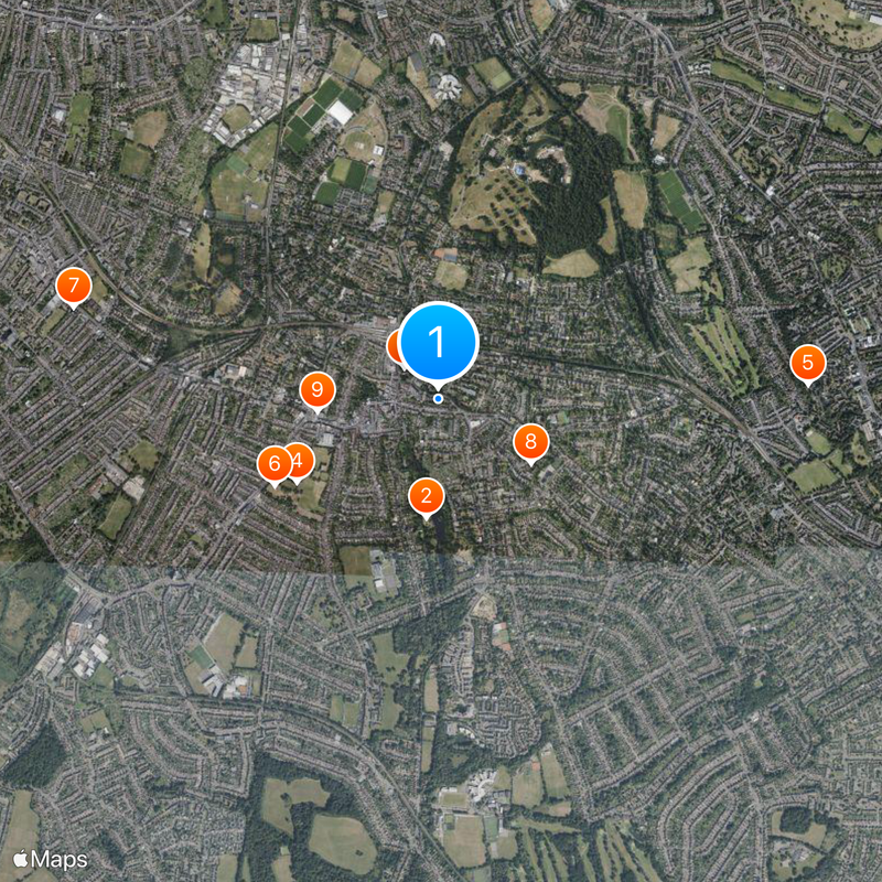 Beckenham Map