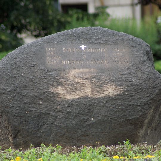 Kamień pamiątkowy ku czci Bojowników o Wyzwolenie Narodowe i Społeczne