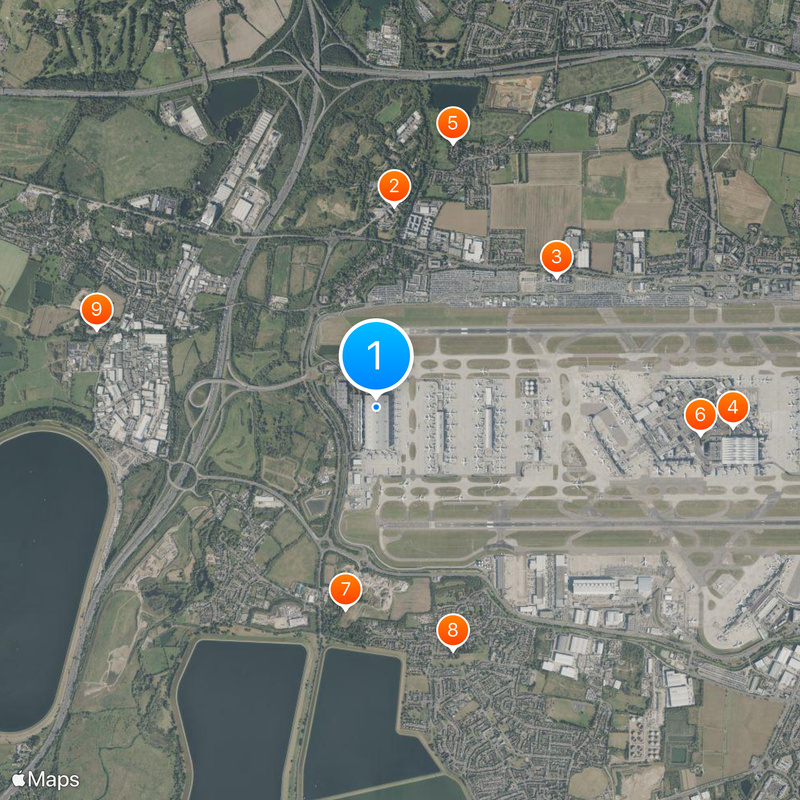 Heathrow Terminal 5 station Map