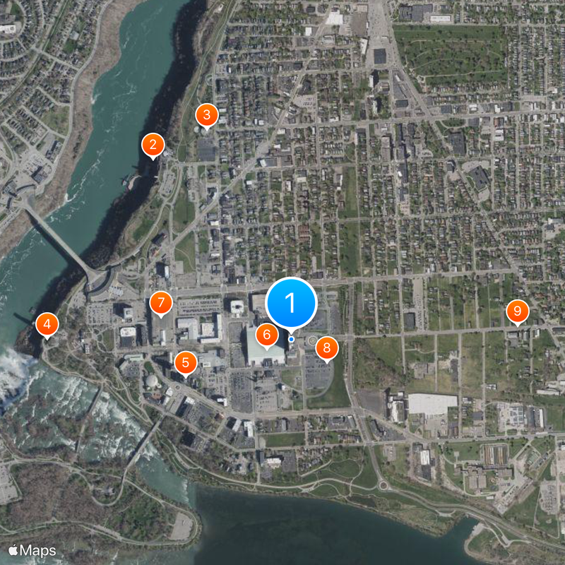 Seneca Niagara Resort & Casino Map