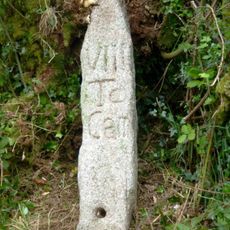 Milestone, Cold Northcott, green lane to Kyrse