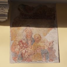 Catholic church building, mural, Work of art