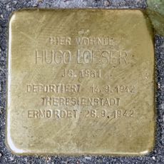 Stolperstein dedicated to Hugo Loeser