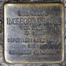 Stolperstein en memoria de Ingeborg Krause