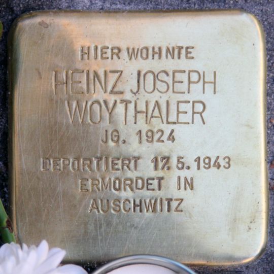Stolperstein für Heinz Joseph Woythaler