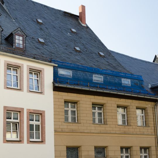 Wohnhaus in geschlossener Bebauung einschließlich Waschhaus im Garten Weberstraße 22