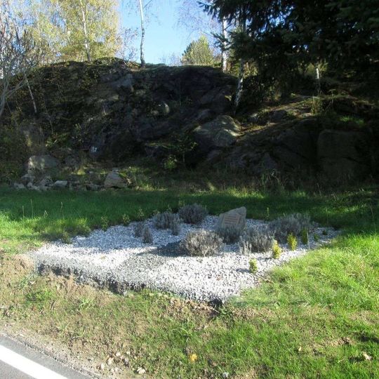 Pomník v Nepomuku v Nádražní ulici