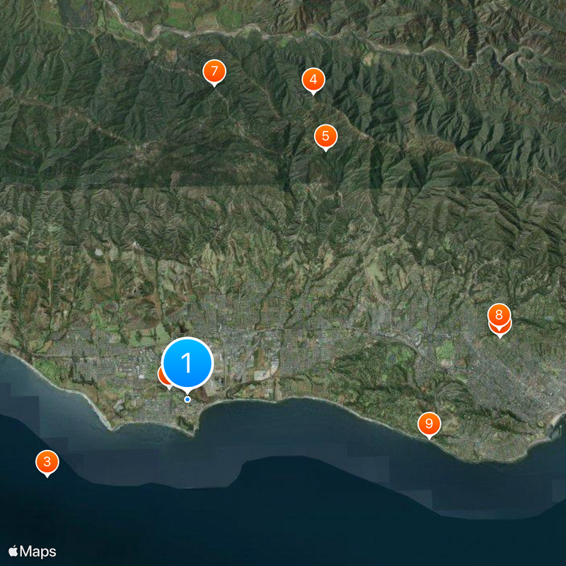 University of California, Santa Barbara Map