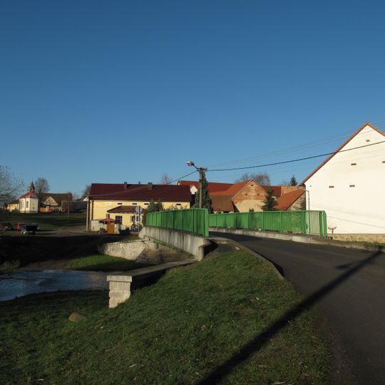 Most přes Merklínku v Lelově