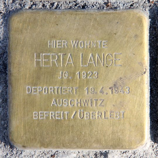 Stolperstein für Herta Lange