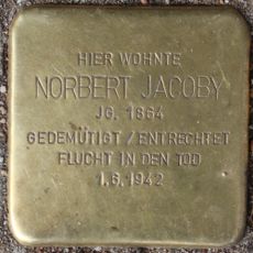 Stolperstein dedicated to Norbert Jacoby