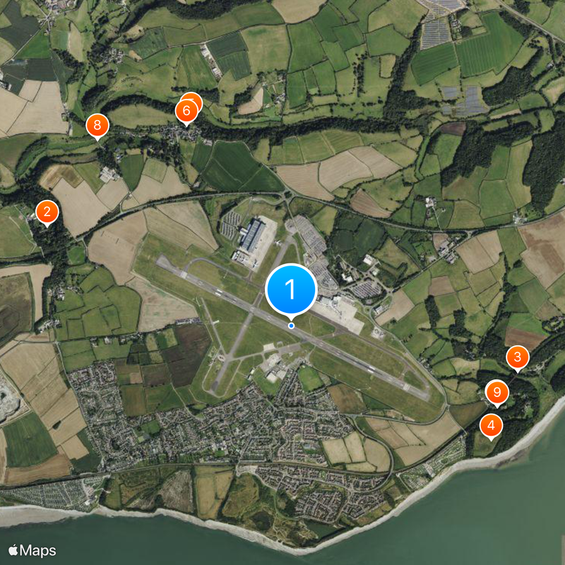 Cardiff Airport Map