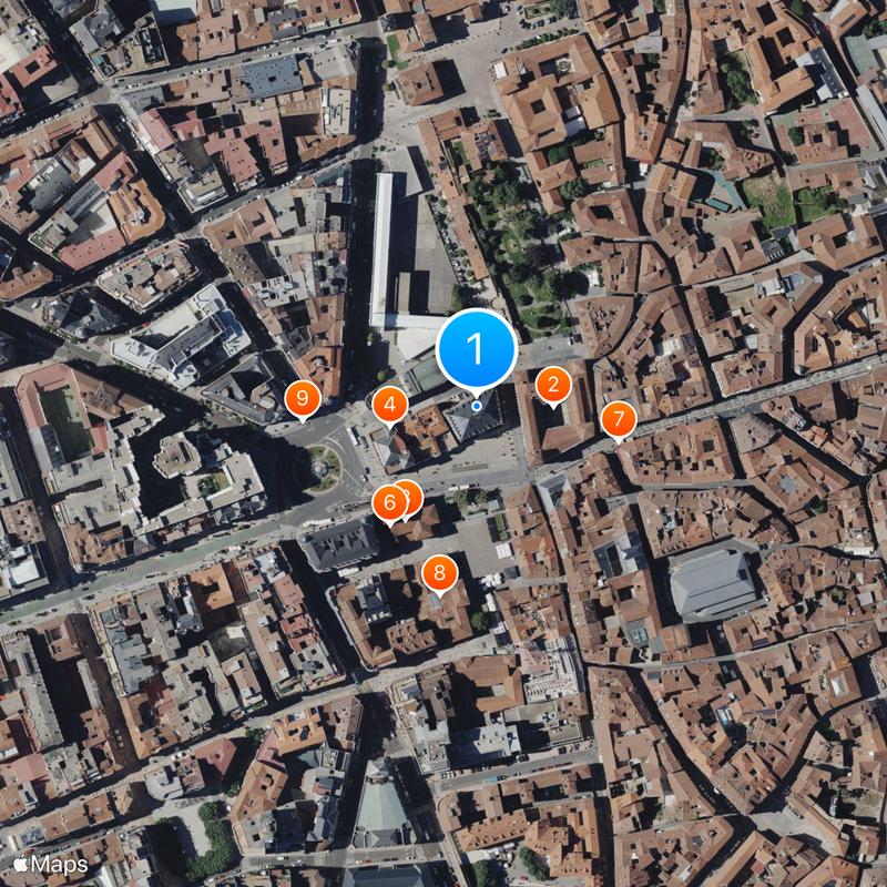 Casa de los Botines Map