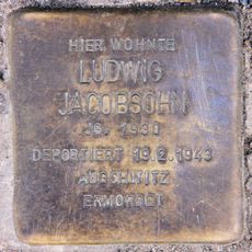 Stolperstein à la mémoire de Ludwig Jacobsohn