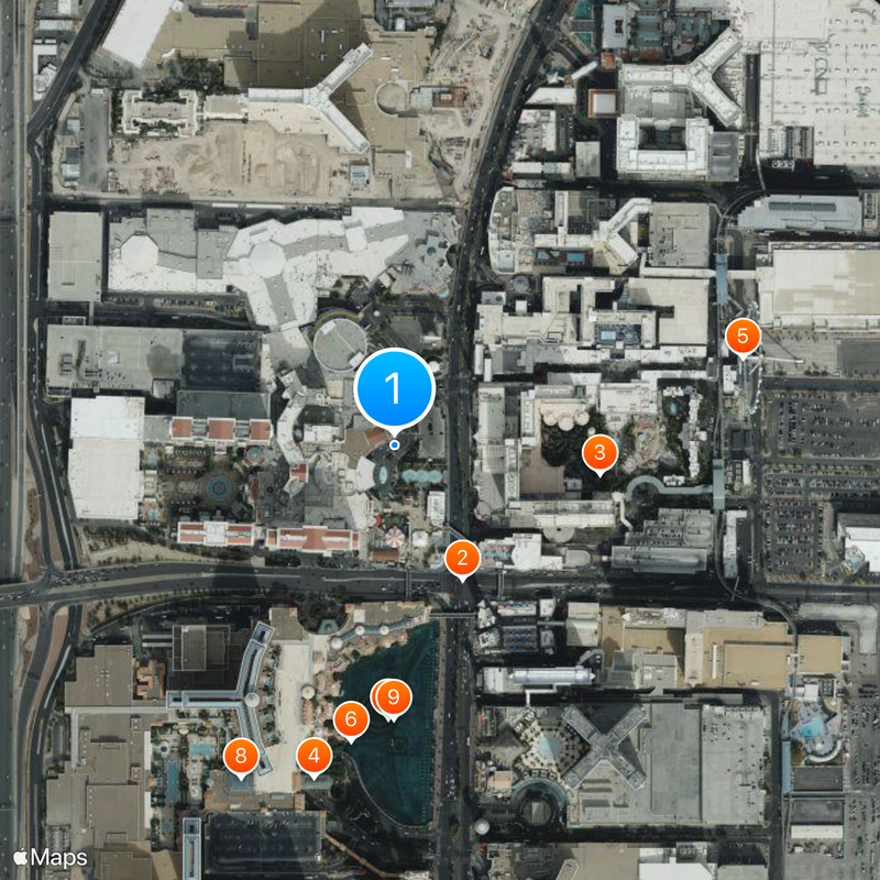 Caesars Palace Karte