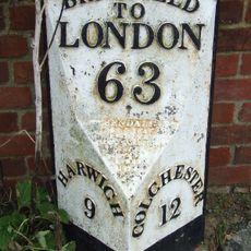 Milepost On North Eastern Verge