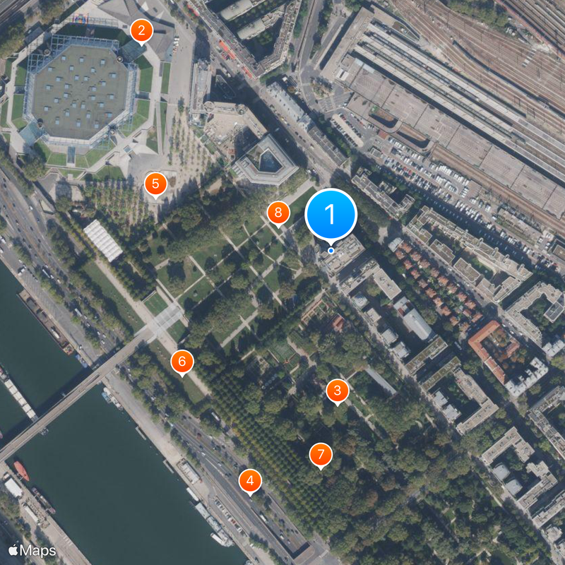 Cinémathèque française Mapa