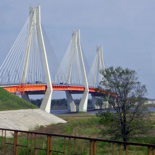 Cable bridge in Murom