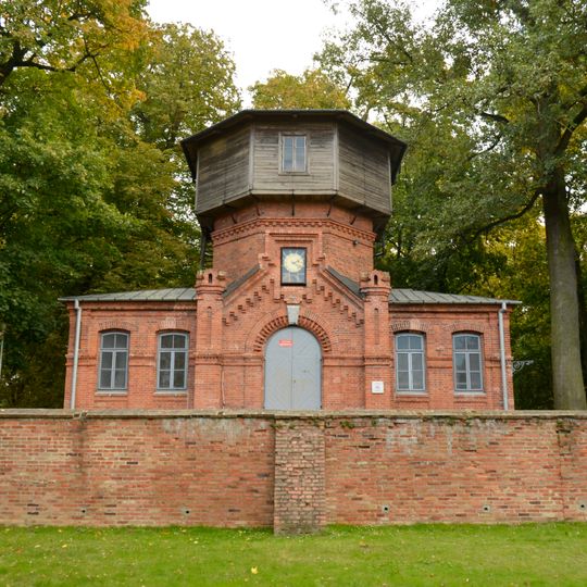 Pumping station and water tower in palace complex in Puławy