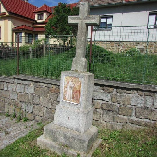 Kříž na křížové cestě v Třešti - 2. Zastavení